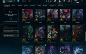 Prata 4 com 55 Champs e 16 Skins