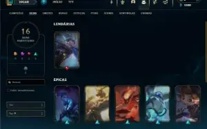 Prata 4 com 55 Champs e 16 Skins