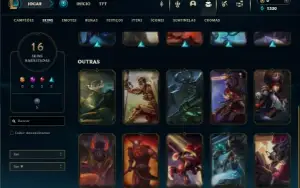 Prata 4 com 55 Champs e 16 Skins