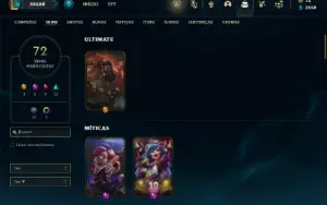 Bronze 4 com 150 Champs e 72 Skins ( MID / ADC )