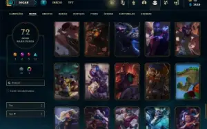 Bronze 4 com 150 Champs e 72 Skins ( MID / ADC )