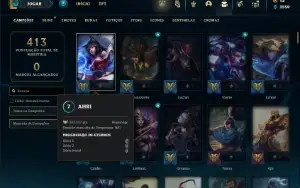 Bronze 4 com 150 Champs e 72 Skins ( MID / ADC )