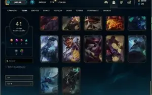 Conta prata 2 com 101 champs e 41 skins ( 2800 RP ) TOP / JG