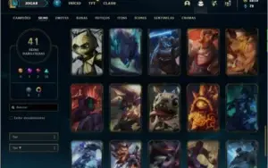 Conta prata 2 com 101 champs e 41 skins ( 2800 RP ) TOP / JG
