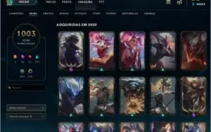 Conta LoL, todas skins da loja!! Borda Diamante, Level 437