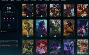 Conta Soloq Gold 4,  com 59, skins, sendo 2 ultimate