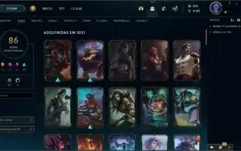 Conta lol ex mestre, atual unranked