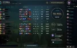 Conta lol ex mestre, atual unranked