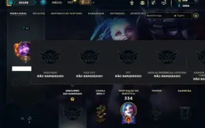 Unranked com 130 Champs e 80 Skins