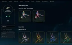 Conta antiga League of Legends, todos champs, muitas skins