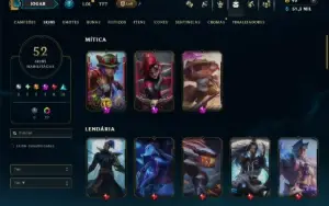 Prata 1 com 100 Champs e 52 Skins +2 Prestigios