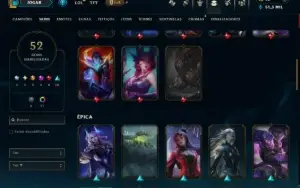 Prata 1 com 100 Champs e 52 Skins +2 Prestigios