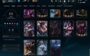 Prata 1 com 100 Champs e 52 Skins +2 Prestigios