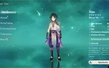 Conta genshin com 8 personagens T5 e 6 armas T5