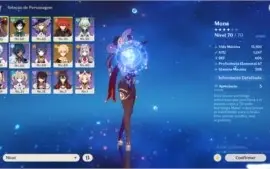 Genshin Impact AR38 Diluc+Mona+Venti Servidor America