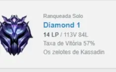 Conta DIAMANTE League of Legends