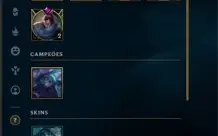 Conta de Lol - Diamante 2 - MMR BOM - 114 REAIS