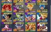 Conta do db legends nível 278 , com 30 lfs é 1000 cristais