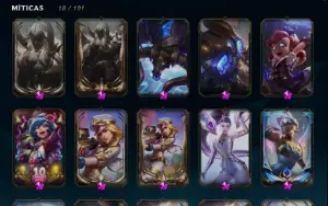 Conta Diamante 3 , 824 skins ,259 cromas , Conta main SUP