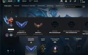 Conta diamante 4 com 37 Champs e 6 Skins ( 65 PDL )