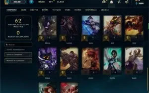 Conta diamante 4 com 37 Champs e 6 Skins ( 65 PDL )