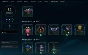 CONTA GOLD 4 - 88 SKINS - FALTANDO 6 CHAMPS