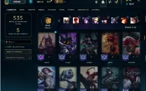 Unranked com 150 Champs e 94 Skins ( ADC / MID / JG )