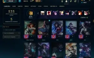 Unranked com 150 Champs e 94 Skins ( ADC / MID / JG )