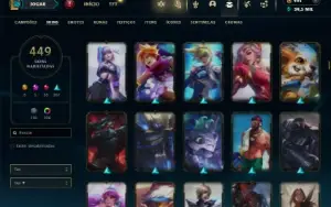 Bronze 3 com TODOS os champs e 449 Skins