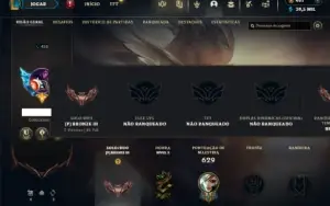 Bronze 3 com TODOS os champs e 449 Skins
