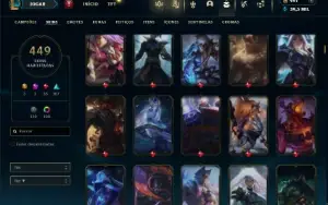Bronze 3 com TODOS os champs e 449 Skins