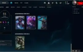 Conta League of Legends (Level 83- Sem rank)