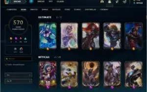 Conta Gold3 570 skins