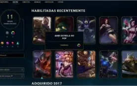 Conta League of Legends Platina 5