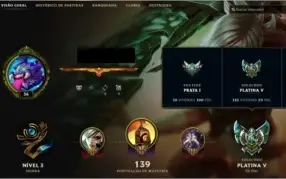 Conta League of Legends Platina 5