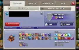 Centro lvl10/Construtor lvl8 - Clash of Clans +de 15k gemas!