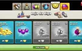Centro lvl10/Construtor lvl8 - Clash of Clans +de 15k gemas!