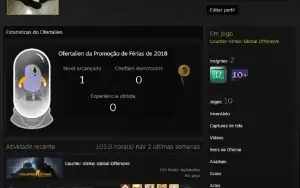 Conta 16 anos steam nivel 9 e medalhas