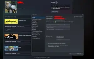 Conta steam Cyberpunk 2077
