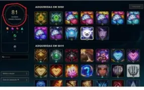 Conta LOL - Platina IV - LVL 66 - 49 Champs - 2 Skins Ult.