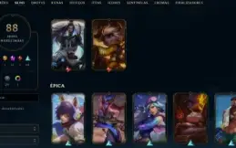 Conta League of Legends Full Acesso - 113 Champs e 88 Skins