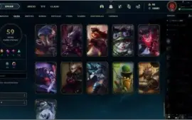 Conta lol com skins vitoriosas