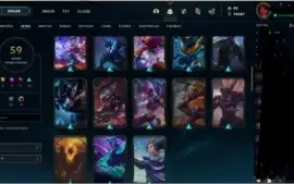 Conta lol com skins vitoriosas