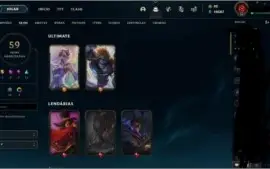 Conta lol com skins vitoriosas