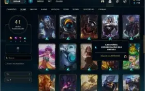 Conta bronze 1 com 84 champ e 41 skins +1 Prestigio