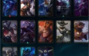 CONTA LOL LV114 120 SKINS, 160 EMBLEMAS