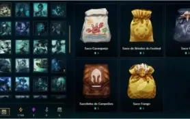 CONTA LOL LV114 120 SKINS, 160 EMBLEMAS