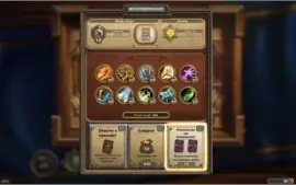Conta Hearthstone 129 lendárias no Wild ( 59 no padrão)