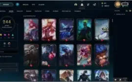 CONTA PLATINA 4 // 250 SKINS // QUASE TODOS OS CHAMP