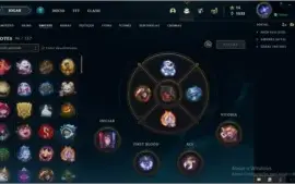 conta lol lvl 273 full champ 301 skins  e muito mais coisas